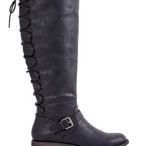 NWT Priscilla High Thigh Black Boots